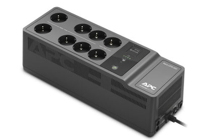 APC Back-UPS 650VA 230V 1 USB charging port - (Offline-) USV sistema de alimentaciÃ³n ininterrumpida (UPS) En espera (Fuera de lÃ­nea) o Standby (Offline) 0,65 kVA 400 W 8 salidas AC_0