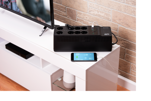 APC Back-UPS 650VA 230V 1 USB charging port - (Offline-) USV sistema de alimentaciÃ³n ininterrumpida (UPS) En espera (Fuera de lÃ­nea) o Standby (Offline) 0,65 kVA 400 W 8 salidas AC_2