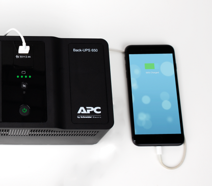 APC Back-UPS 650VA 230V 1 USB charging port - (Offline-) USV sistema de alimentaciÃ³n ininterrumpida (UPS) En espera (Fuera de lÃ­nea) o Standby (Offline) 0,65 kVA 400 W 8 salidas AC_5