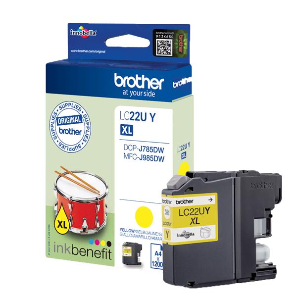 Tinte gelb BROTHER / LC-22UY_0