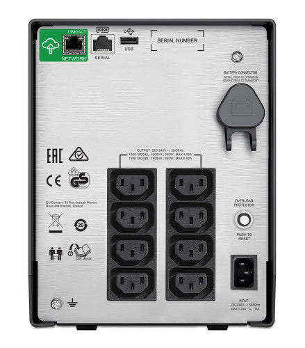 APC SMC1500IC sistema de alimentaciÃ³n ininterrumpida (UPS) LÃ­nea interactiva 1,5 kVA 900 W 8 salidas AC_3