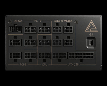 MSI MEG AI1300P PCIE5 unidad de fuente de alimentación 1300 W 24-pin ATX ATX Negro_1