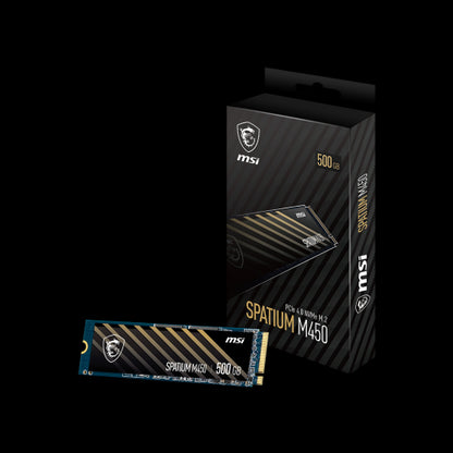 MSI SPATIUM M450 PCIe 4.0 NVMe M.2 500GB PCI Express 4.0 3D NAND_0