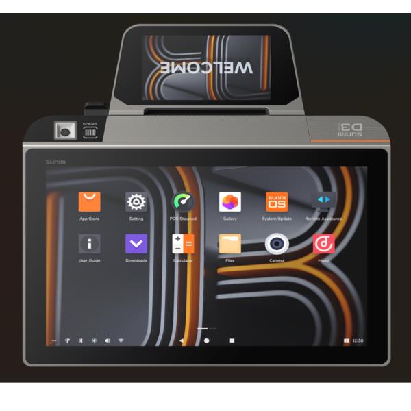 D3 MINI DOPPIO DISPLAY 10" + 4" , WIFI, BTLE, LTE, CAMERA SCANNER, STAMPANTE 80 MM, ANDROI_0
