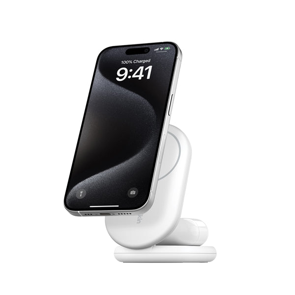 SUPPORTO DI RICARICA WIRELESS 2IN1 15W QI2 - BIANCO_0