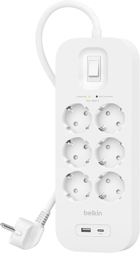 SURGE - PROTEZIONE DALLE SOVRACORRENTI CON USB C 6 - OUTLET_0