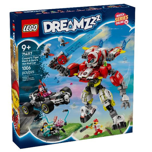71497 DREAMZzz Coopers Tiger-Mech und Zero''s Hot Rod Auto, Konstruktionsspielzeug_0