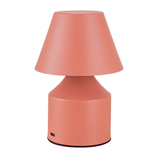 Candeeiro de mesa led metÃ¡lico recarregÃ¡vel 3cct, 2 w, 200 lm, rosa, Ã¸110 x 163 mm_0