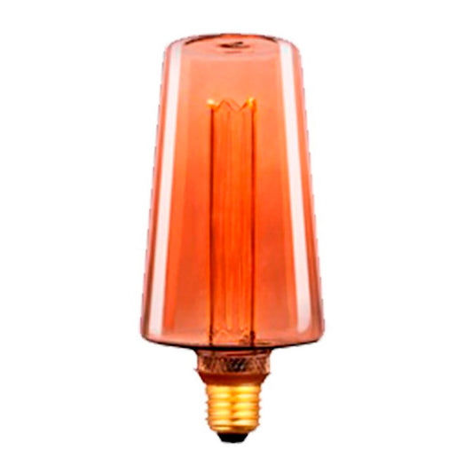 LÃ¢mpada led s135 decorativa Ã¢mbar e27 4 w 200 lm 1800 k luz quente Ã¸135 x 225 mm_0