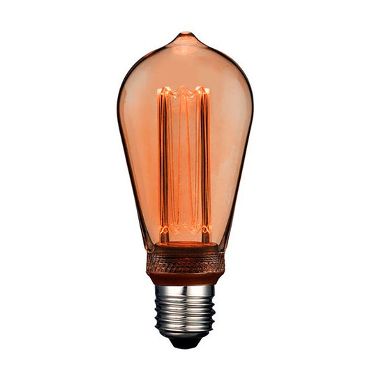 LÃ¢mpada led st64 decorativa edison e27 4 w 200 lm 1800 k luz quente Ã¸64 x 142 mm_0