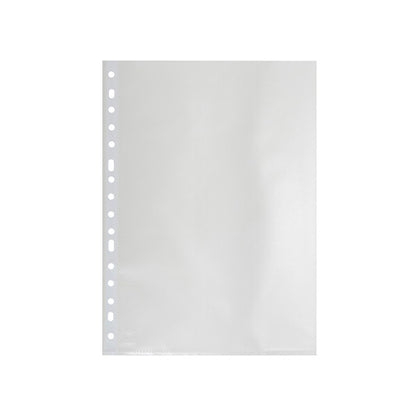 CAJA 100 FUNDAS MULTITALADROS FOLIO POLIPROPILENO EXTRA PIEL DE NARANJA 70 MICRAS GRAFOPLAS 5570000_0