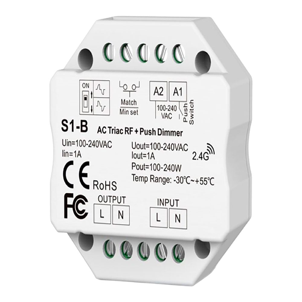 Regulador rf triac pastilha, todo o tipo de luminÃ¡rias, 1,5 a, 100 - 360 w, 100 - 240 v, Ã¸52 x 26 mm_0