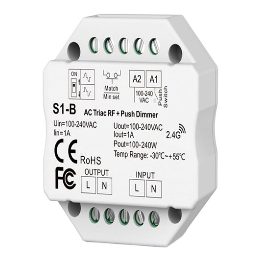 Regulador rf triac pastilha, todo o tipo de luminÃ¡rias, 1,5 a, 100 - 360 w, 100 - 240 v, Ã¸52 x 26 mm_0