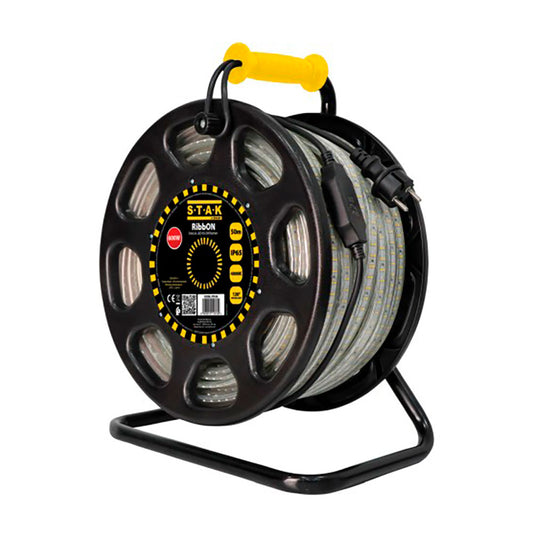 Fita de led ip65 50 m, 610 w, 4000 k de luz natural, em enrolador_0