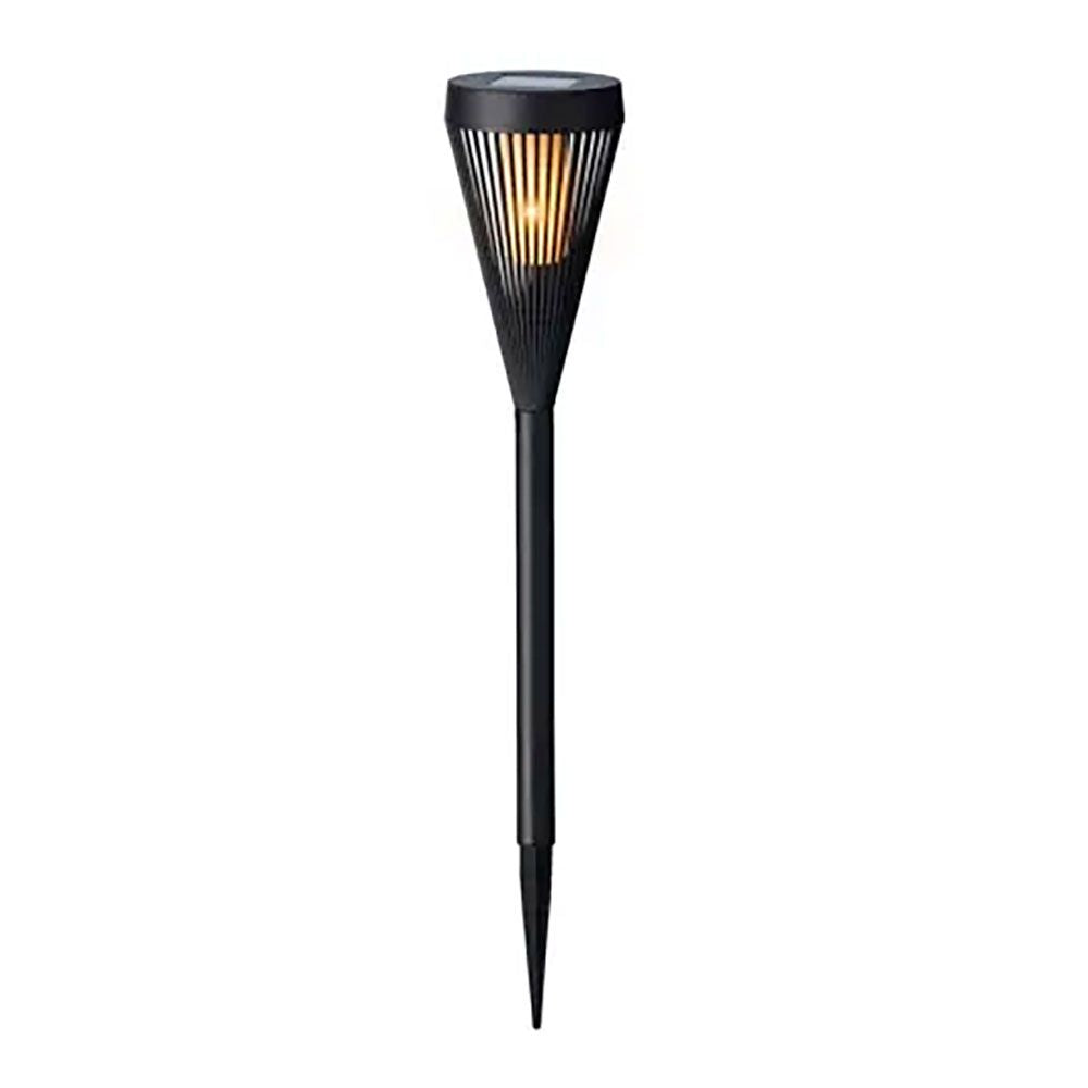 Estaca solar em forma de tocha 12 leds, preta, Ã¸10 x 46 cm_0