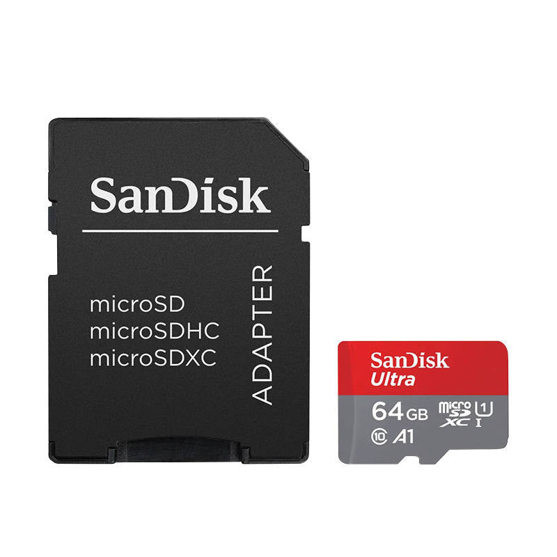 Tarjeta de Memoria SanDisk Ultra 64GB microSD XC con Adaptador/ Clase 10/ 140MBs_1