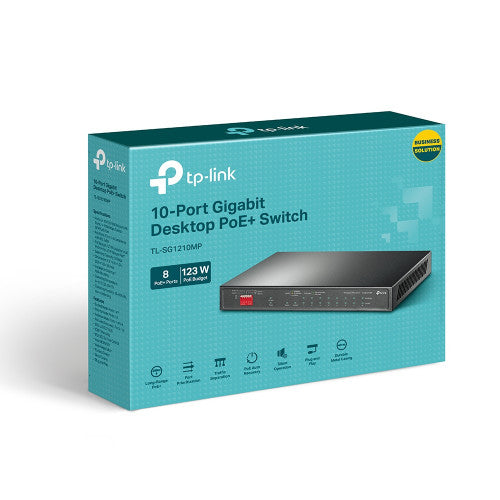 Switch TP-Link TL-SG1210MP 10 Puertos/ RJ-45 10/100/1000/ PoE+_4