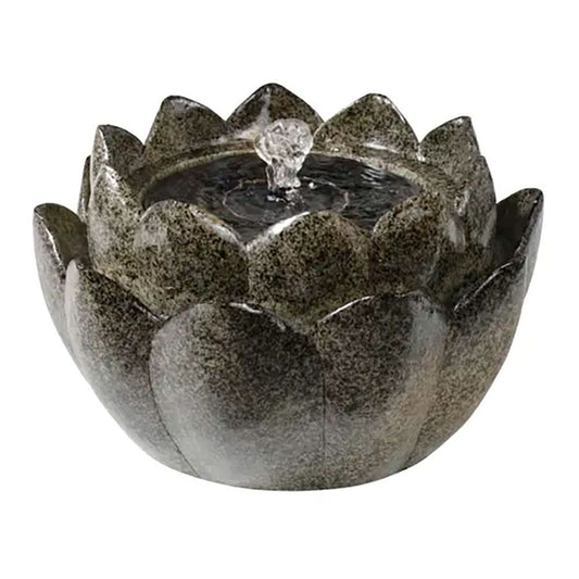 Fonte solar em forma de flor, para exterior, Ã¸23 x 14 cm_0