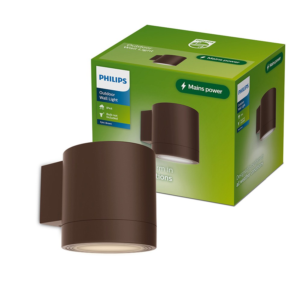 Aplique de exterior led fylx, 5 w, castanho_0