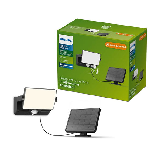 Luz de seguranÃ§a solar led fyns preto 8,2 w, 1000/50 lm, 3000 k_0