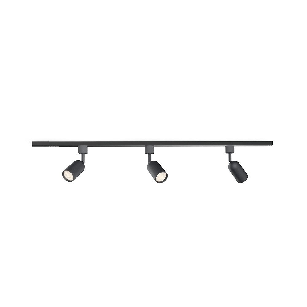 Sistema de calha easylink com 3 projetores shea, 5 w, cor preta_0