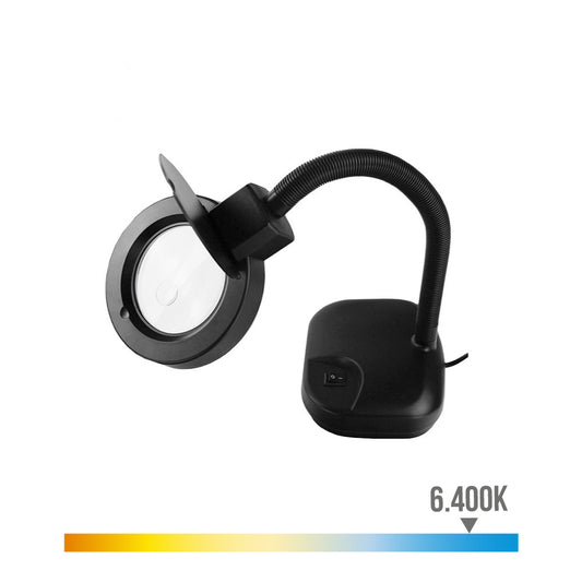 Candeeiro de mesa com lupa cor preto 12w edm_0