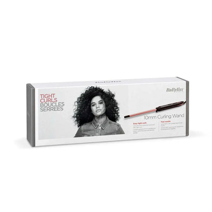 BaByliss Curling Tongs Tight Curls 10mm / Preto / C449E