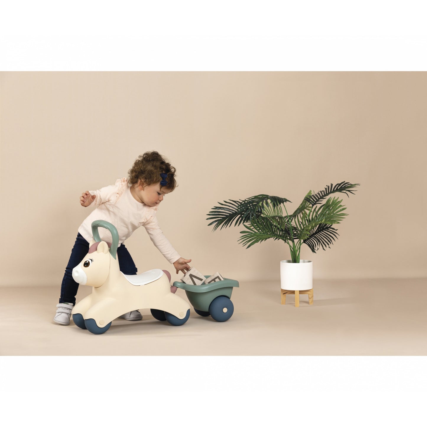 Andador Infantil Smoby Baby Pony com Reboque