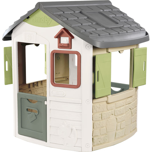 Casa Infantil Smoby Life Jura Lodge Exterior com Portas e Persianas
