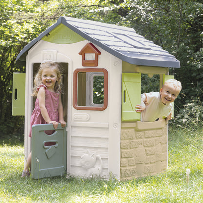 Casa Infantil Smoby Life Jura Lodge Exterior com Portas e Persianas