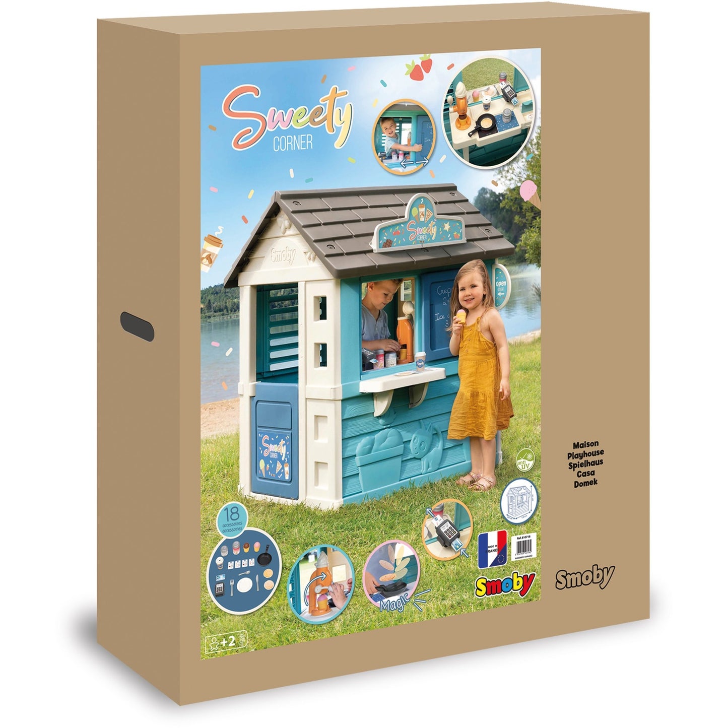 Casa Infantil Smoby Sweety Corner com Cozinha e Loja