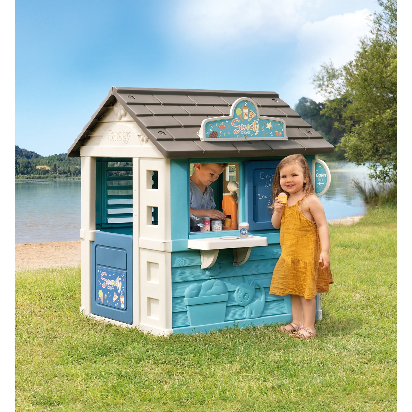 Casa Infantil Smoby Sweety Corner com Cozinha e Loja