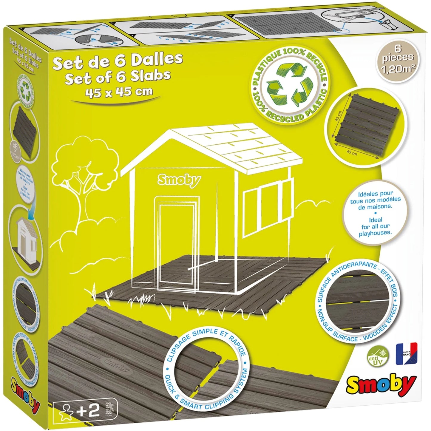 Base de Chão Smoby 6 Placas Sistema Click 1.2 m²
