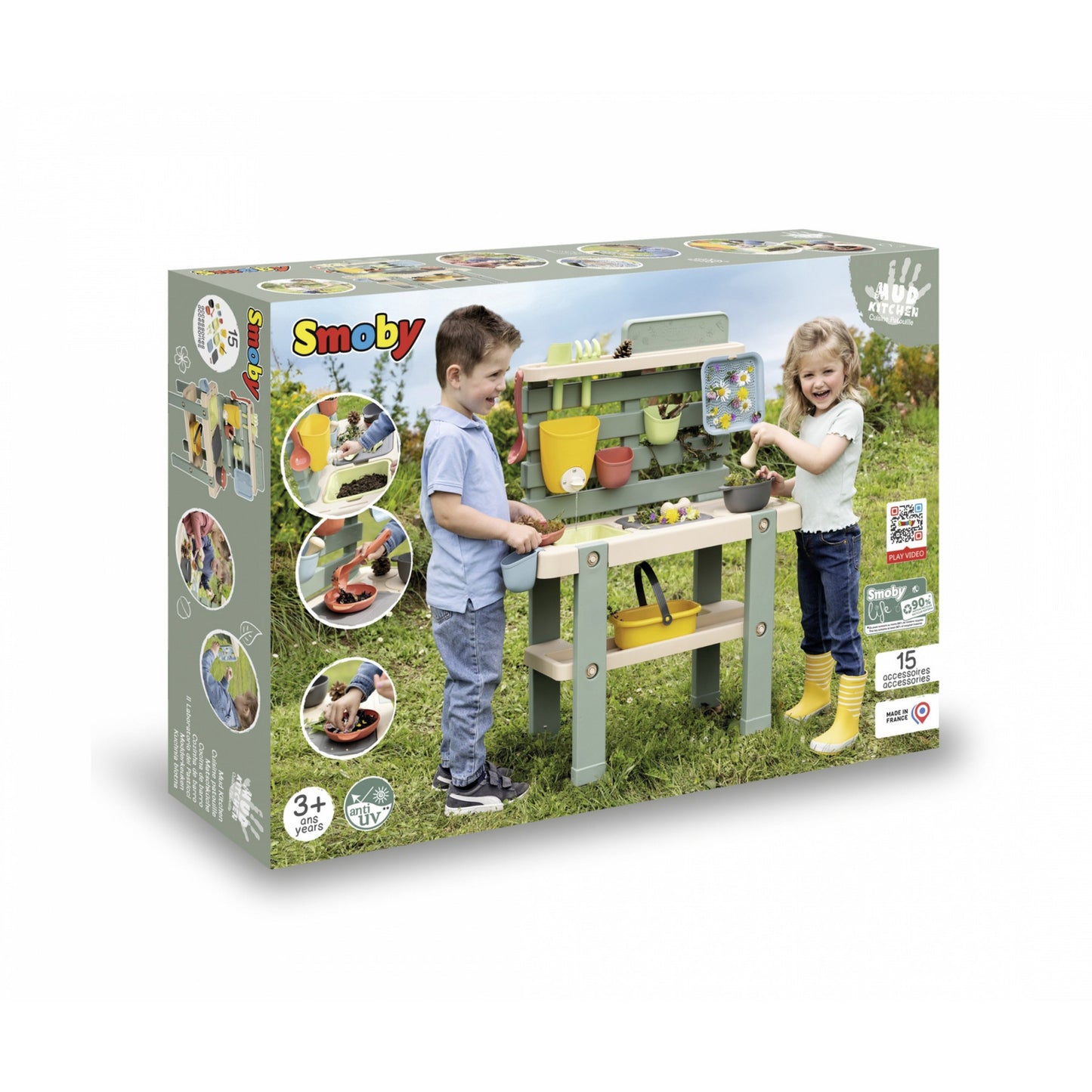 Cozinha de Lama Smoby Life Mud Kitchen Exterior Infantil