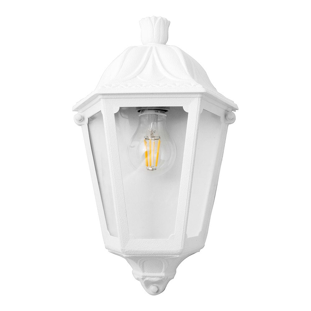 Candeeiro de parede iesse, transparente, e27, branco, 220 x 105 x 350 mm_0