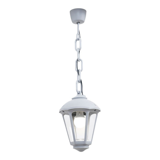 Candeeiro de teto com corrente sicar/giampy, transparente, e27, branco, Ã¸210 x 750 mm_0