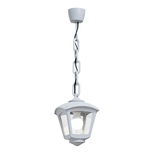 Candeeiro de teto com corrente sicar/roby, transparente, e27, branco, 195 x 195 x 700 mm_0