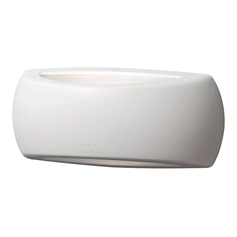 Aplique oval com viseira francy, translÃºcido, e27, branco, 300 x 85 x 130 mm_0