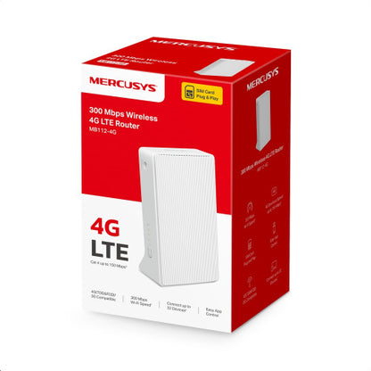 Mercusys MB112-4G router inalámbrico Ethernet rápido Banda única (2,4 GHz) Blanco_2