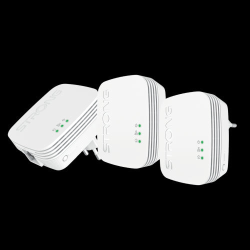 Strong Powerline 600 Triple Pack Mini 600 Mbit/s Ethernet Blanco 3 pieza(s)_0