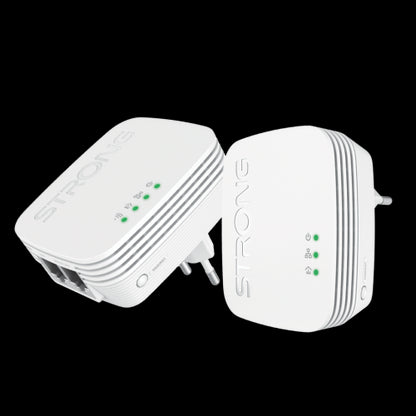 Strong POWERLWF600DUOMINI adaptador de red PowerLine 600 Mbit/s Ethernet Wifi Blanco 2 pieza(s)_0