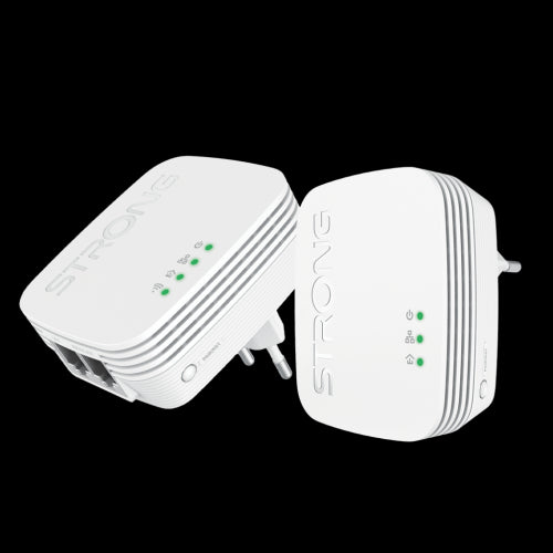 Strong POWERLWF600DUOMINI adaptador de red PowerLine 600 Mbit/s Ethernet Wifi Blanco 2 pieza(s)_0