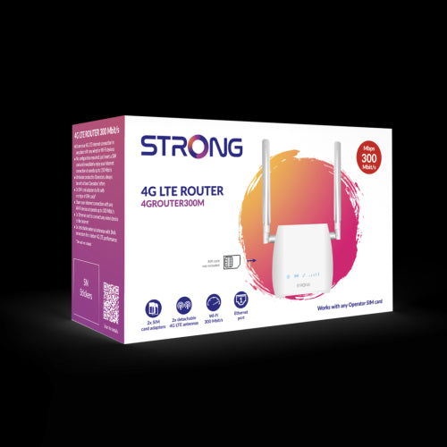 Strong 300M router inalámbrico Ethernet rápido Banda única (2,4 GHz) 4G Blanco_2