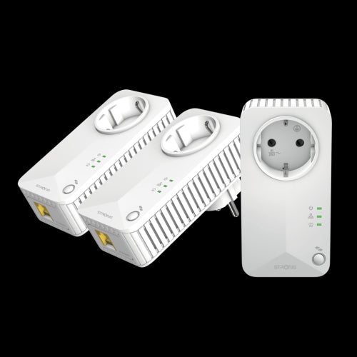 Strong Powerline 600 Triple Pack EU V2 600 Mbit/s Ethernet Blanco 3 pieza(s)_0