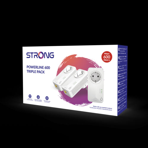 Strong Powerline 600 Triple Pack EU V2 600 Mbit/s Ethernet Blanco 3 pieza(s)_4