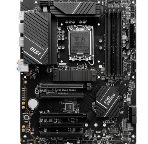 PLACA MSI PRO B760-P II,INTEL,1700,B760,4DDR5,128GB,HDMI+DP,4SATA+2M.2,4USB 3.2+2USB-C,2.5GB,ATX_1