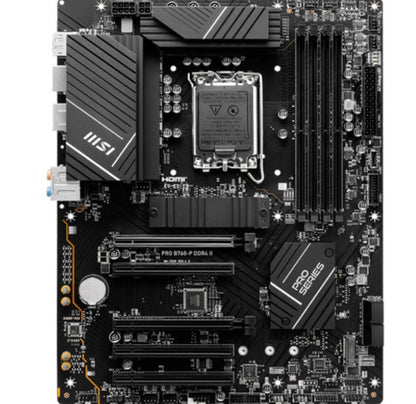 PLACA MSI PRO B760-P II,INTEL,1700,B760,4DDR5,128GB,HDMI+DP,4SATA+2M.2,4USB 3.2+2USB-C,2.5GB,ATX_1