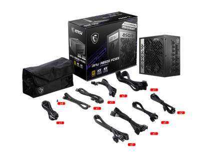 MSI MPG A850G PCIE5 unidad de fuente de alimentación 850 W 24-pin ATX ATX Negro_4