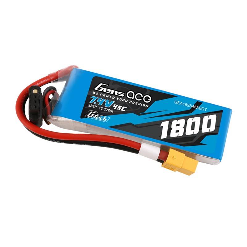 GensAce G-Tech LiPo 1800mAh 7.4V 45C 2S1P XT60 Battery_2