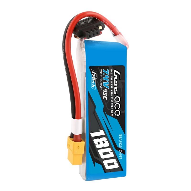 GensAce G-Tech LiPo 1800mAh 7.4V 45C 2S1P XT60 Battery_3